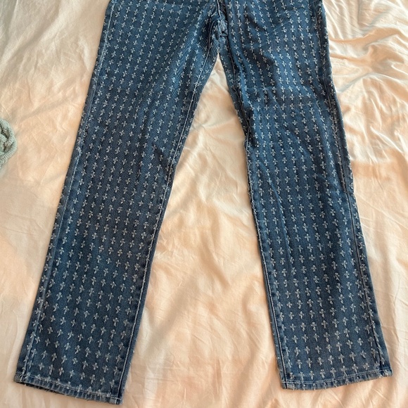 NWT Pacsun Dad Jeans size 27 distressed pattern - Picture 2 of 6